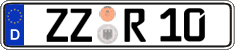 German license plate, Regular plates