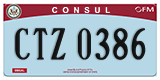Federal license plates, Diplomatic