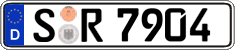 German license plate, Regular plates