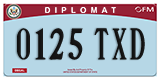 Federal license plates, Diplomatic (United Nations)
