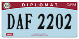 Federal license plates, Diplomatic