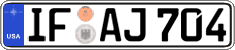 Federal license plates, US Army in Germany