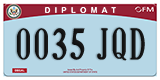 Federal license plates, Diplomatic (United Nations)