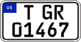 Federal license plates, US Army in Germany (temporary)