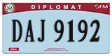 Federal license plates, Diplomatic