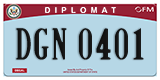 Federal license plates, Diplomatic