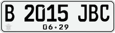 License plate of Indonesia, Regular plates