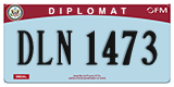 Federal license plates, Diplomatic