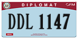 Federal license plates, Diplomatic