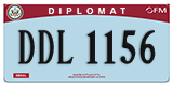 Federal license plates, Diplomatic