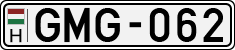 license plates of Hungary, Cars (1990)