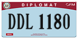 Federal license plates, Diplomatic