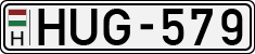 license plates of Hungary, Cars (1990)