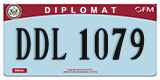 Federal license plates, Diplomatic