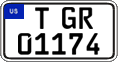 Federal license plates, US Army in Germany (temporary)