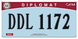 Federal license plates, Diplomatic