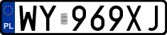 License plates of Poland, Regular car plates