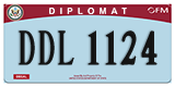 Federal license plates, Diplomatic
