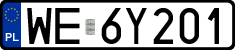 License plates of Poland, Regular car plates
