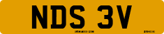 License plate of the United Kingdom, 1963 year system