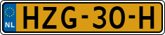 License plate of the Netherlands, Cars