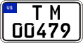 Federal license plates, US Army in Germany (temporary)