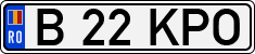 License plate of Romania, Regular plates