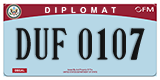 Federal license plates, Diplomatic