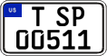 Federal license plates, US Army in Germany (temporary)