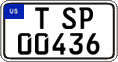 Federal license plates, US Army in Germany (temporary)