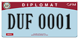 Federal license plates, Diplomatic