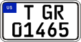 Federal license plates, US Army in Germany (temporary)