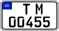 Federal license plates, US Army in Germany (temporary)