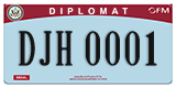 Federal license plates, Diplomatic