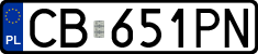 License plates of Poland, Regular car plates