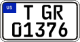Federal license plates, US Army in Germany (temporary)