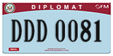 Federal license plates, Diplomatic