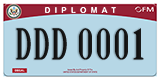 Federal license plates, Diplomatic