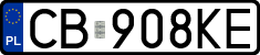License plates of Poland, Regular car plates