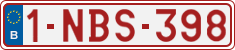 License plate of Belgium, Regular plates (2010)