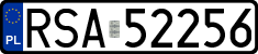 License plates of Poland, Regular car plates