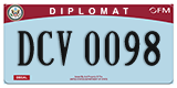 Federal license plates, Diplomatic