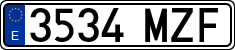 License plates of Spain, Ordinary (2000)