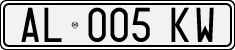 License plate of Italy, Cars (1994 year series)