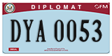 Federal license plates, Diplomatic