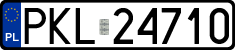 License plates of Poland, Regular car plates