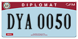 Federal license plates, Diplomatic