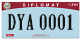 Federal license plates, Diplomatic