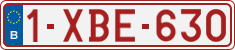 License plate of Belgium, Regular plates (2010)
