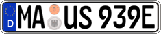 German license plate, Electric vehicles